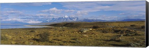 Framed Clouds over a landscape, Las Cumbres, Parque Nacional, Torres Del Paine National Park, Patagonia, Chile Print