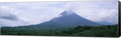 Framed Clouds over a mountain peak, Arenal Volcano, Alajuela Province, Costa Rica Print