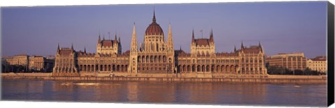 Framed Hungary, Budapest, View of the Parliament building Print