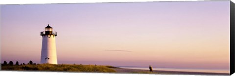 Framed Edgartown Lighthouse, Marthas Vineyard, Massachusetts, USA Print