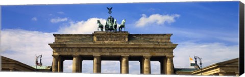 Framed High section view of a memorial gate, Brandenburg Gate, Berlin, Germany Print