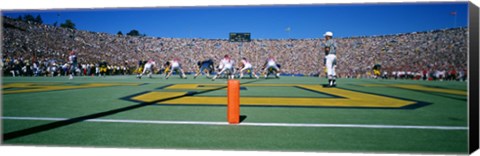 Framed Football Game, University Of Michigan, Ann Arbor, Michigan, USA Print