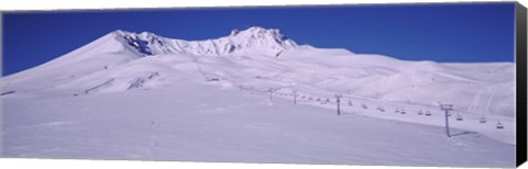 Framed Turkey, Ski Resort on Mt Erciyes Print