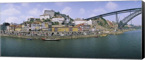 Framed Buildings at the waterfront, Oporto, Douro Litoral, Portugal Print