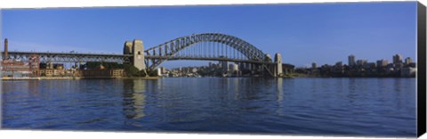 Framed Bridge across the sea, Sydney Harbor Bridge, Sydney, New South Wales, Australia Print