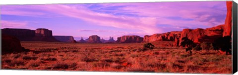 Framed Dawn Sky in Monument Valley, Utah Print