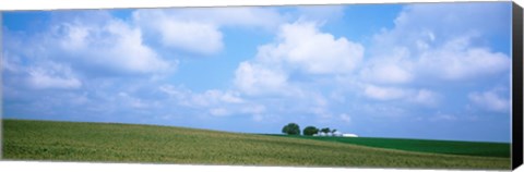 Framed Panoramic view of a landscape, Marshall County, Iowa, USA Print