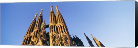 Framed Low angle view of a church, Sagrada Familia, Barcelona, Spain Print