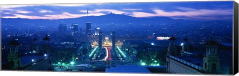 Framed Barcelona Spain Print