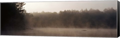 Framed Morning Mist Adirondack State Park Old Forge NY USA Print