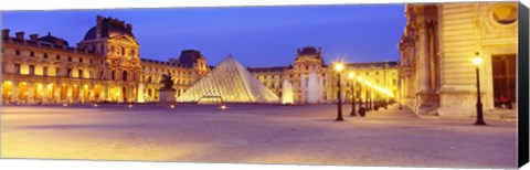 Framed Louvre Museum, Paris, France Print