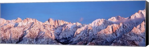 Framed Snow Mt Whitney CA USA Print