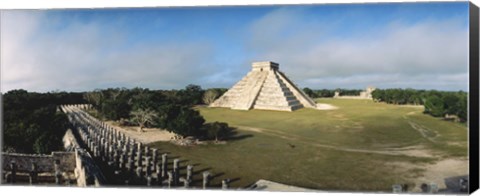 Framed Pyramid Chichen Itza Mexico Print