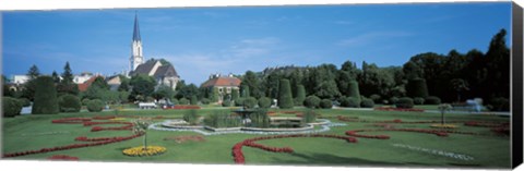 Framed Gardens at Schonbrunn Palace Vienna Austria Print