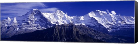 Framed Swiss Mountains, Berner, Oberland, Switzerland Print