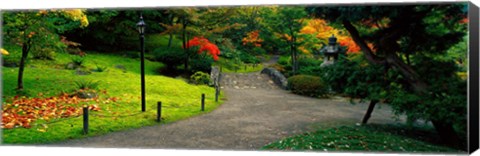 Framed Japanese Garden, Seattle, Washington State Print