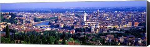 Framed Cityscape, Verona, Italy Print