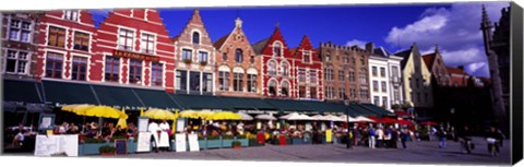 Framed Street Scene Brugge Belgium Print