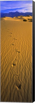 Framed Footprints, Death Valley National Park, California, USA Print