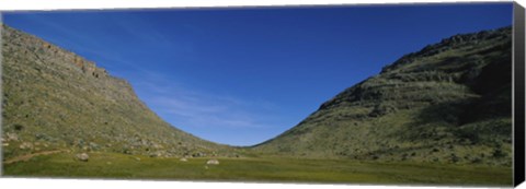 Framed Low angle view of mountains, South Africa Print