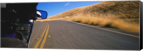 Framed Motorcycle on a road, California, USA Print