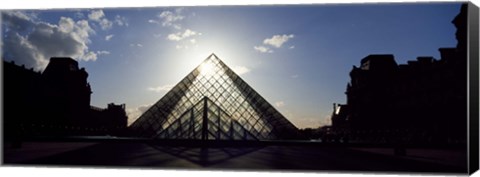 Framed Sunlight Through the Louvre Paris, France Print