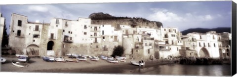 Framed Old Town, Cefalu, Sicily, Italy Print