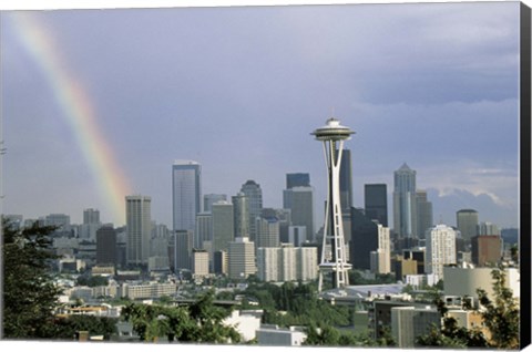 Framed Rainbow Seattle WA Print