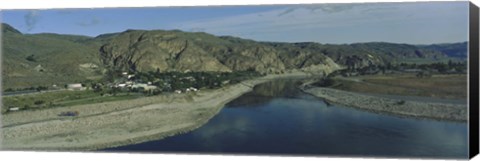 Framed High angle view of Columbia River, Washington State, USA Print