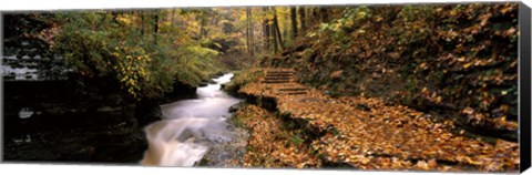 Framed Buttermilk Creek, Ithaca, New York State, USA Print