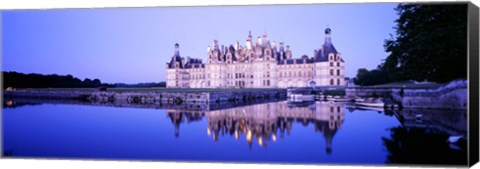 Framed Chateau Royal De Chambord, Loire Valley, France Print