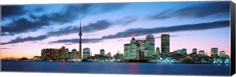 Framed Toronto Skyline from the lake, Ontario Canada Print