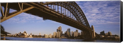 Framed Sydney Harbor Bridge, Sydney, New South Wales, Australia Print