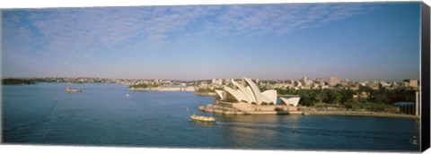 Framed Aerial view of Sydney Opera House Print