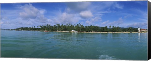 Framed Trees on the beach, Phuket, Thailand Print
