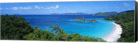 Framed Trunk Bay, St. John US Virgin Islands Print