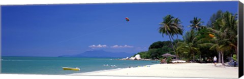 Framed White Sand Beach Penang Malaysia Print