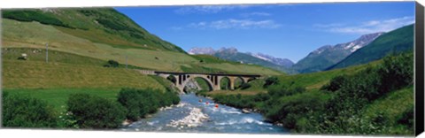 Framed Railway Bridge Switzerland Print