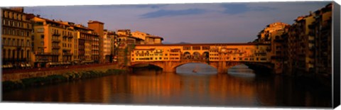 Framed Ponte Vecchio Arno River Florence Italy Print