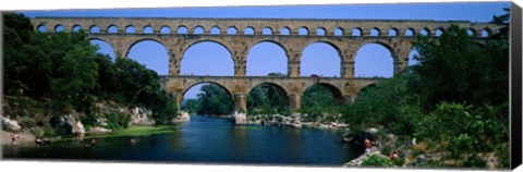 Framed Pont du Gard Roman Aqueduct Provence France Print