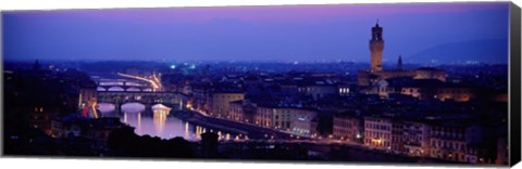 Framed Arno River Florence Italy Print