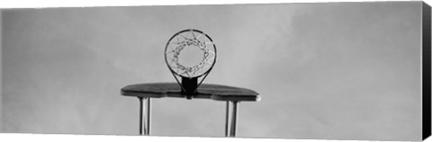 Framed Low angle view of a basketball hoop Print