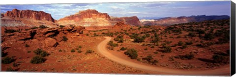 Framed Desert Road, Utah, USA Print