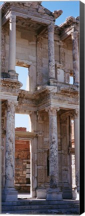 Framed Turkey, Ephesus, facade of library ruins Print