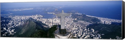 Framed Aerial, Rio De Janeiro, Brazil Print
