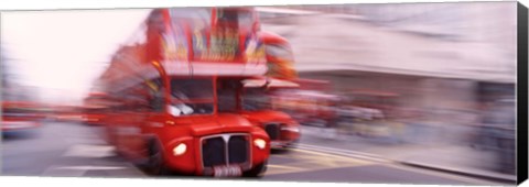 Framed Double Decker Bus, London, England, United Kingdom Print