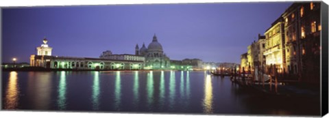 Framed Grand Canal, Venice, Italy (night) Print