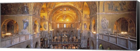 Framed San Marcos Cathedral, Venice, Italy (wide angle) Print