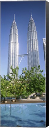 Framed Malaysia, Kuala Lumpur, View of Petronas Twin Towers Print