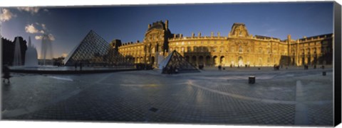 Framed Facade Of A Museum, Musee Du Louvre, Paris, France Print